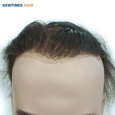 China Thin Skin PU Extra Density Low V-looped Super Thin Skin Hair Replacement Men Hairpiece for sale