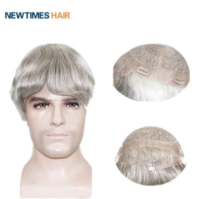 China Custom Gray Hair Replacement System Hairpiece Hairpiece for sale