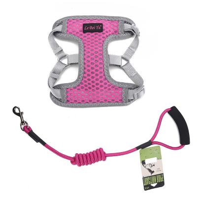 China Lights Pet Harness Supplies Active Pets Harness Set No Pull Soft Collars Adjustable for sale