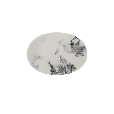 China Modern Factory Direct Modern Marble Effect Polyresin Marble Soap Dish for sale