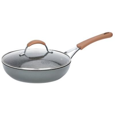 China Sustainable Carote Marble Coating Non-Stick Aluminum Kitchen Sarten Cooking Skillet for sale