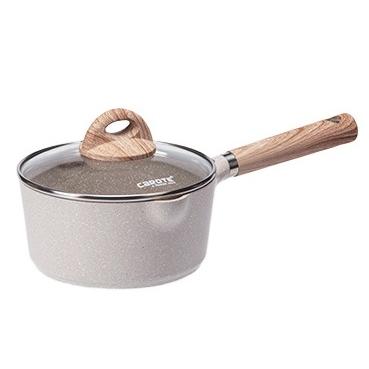 China Carote Sustainable Matrix 18cm Mini Milk Pot Cooking Pot Non-stick Sauce Pan Liner Cast Aluminum Milk Pan For Baby Food for sale