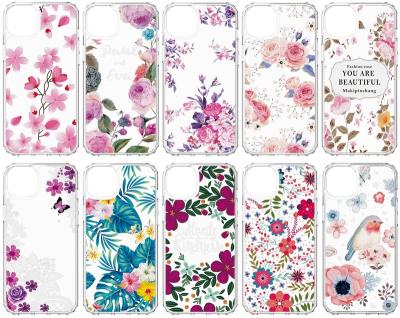 China Shockproof Design TPU Mobile Phone Shell Color Printing Anti-fall Transparent Protective Case for sale