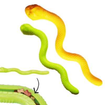 China Amazon Viable Current Unique Bulk Treat Wholesale Snake Shape Voice Pets Dog Dispensing Toys for sale