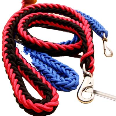 China Wholesale Custom Reflective OEM Woven Rope Dog Leash Leash Set From Shanghai Reflective Factory for sale