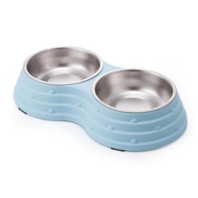 China Sustainable Manufacturing EDM Wholesale Custom Food Water Double Stainless Steel Pet Bowl for sale