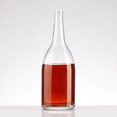 China Factory Low Price Whiskey Bottle Private Label Vodka Clear Glass Bottle Wholesale Empty Glass Bottles for sale