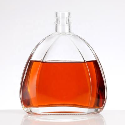 China Wholesale Special Shaped Liquor Glass Bottles For XO Brandy Spirits Wine Glass Bottle for sale