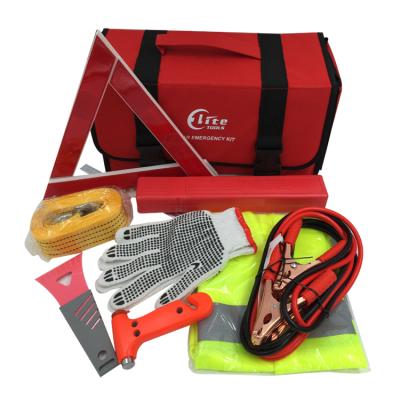 China Car Emergency Roadside Assistance Kit Auto Safety Road Kit 38*16*19CM for sale