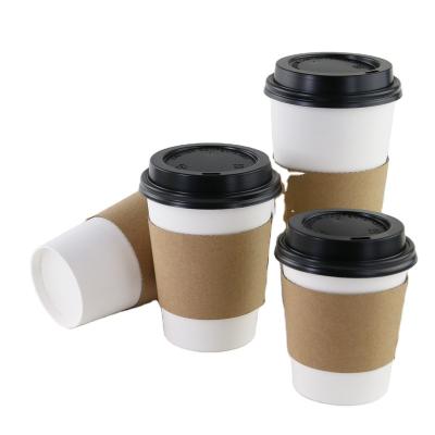 China Non Spill Eco - Friendly 8oz / 10oz / 12oz / 16oz / 18oz / 20oz Double Wall Disposable Coffee Cups With Lid for sale