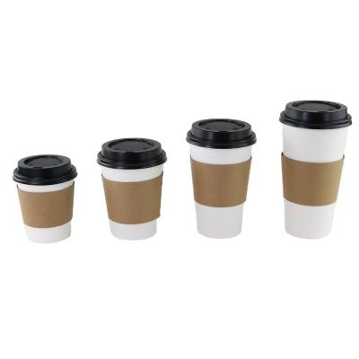 China Disposable Single Wall Printed Coffee Sleeves for sale