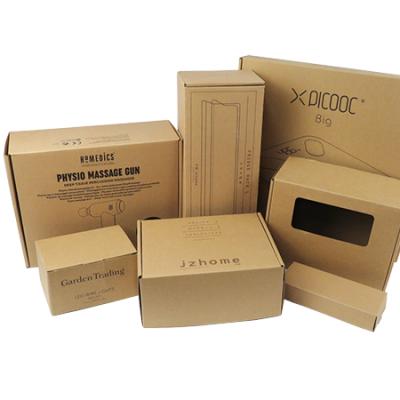 China Natural Brown Natural Brown Paper Gift Recyclable Hair Jewelry Slide Drawer Custom Recycled Packaging Folding Cardboard Box for sale