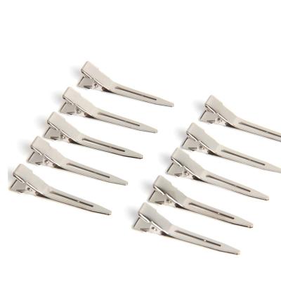 China Wholesale Fashion 200 Pieces Silver Metal 45mm Duck Bill Hair Clips With Items In Stock for sale