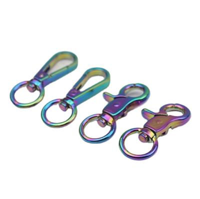 China Professional Custom Snap Hook Zinc Alloy Snap Swivel Rainbow Snap Hook for sale