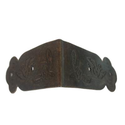 China Durable Vintage Copper Box Metal Iron Corner Protectors for sale