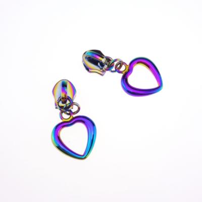 China Nickel Free Custom Puller Rainbow Love Zipper Puller for sale