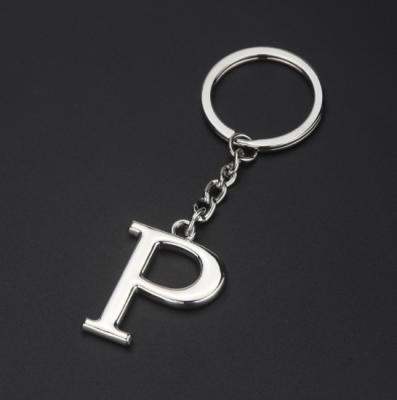 China Wholesale letter p keychains initial letter keychains keychains for sale