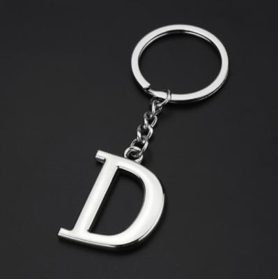 China Letter keychains customize sublimation blanks letter keychains key letter d chain for sale