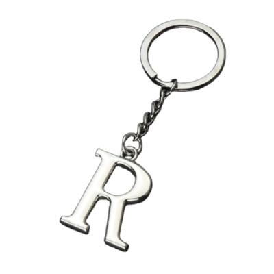 China Custom wholesale hard hat keychains letter r key chain letter-key chain letter-key chain charms alphabet for sale