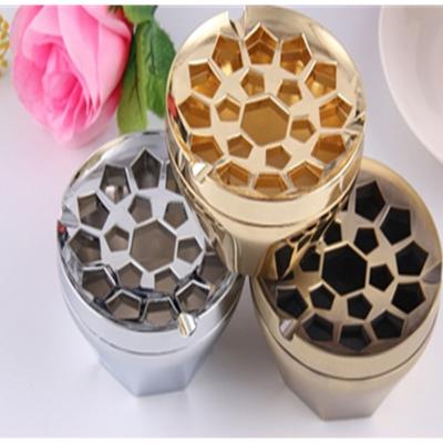 China Round Shape High Quality Zinc Alloy Ashtray Decoration Souvenir Gift For KTV for sale