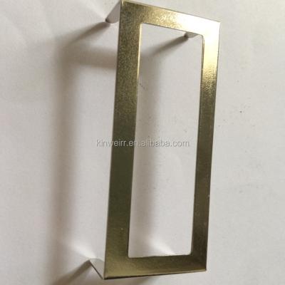 China Cheap factory price metal metal label holder for paper box in nickel color from china for sale