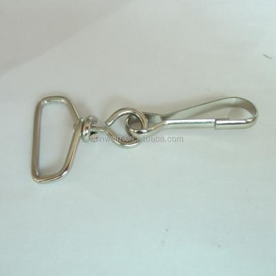 China Metal swivel metal hook with snap clip for lanyard for sale