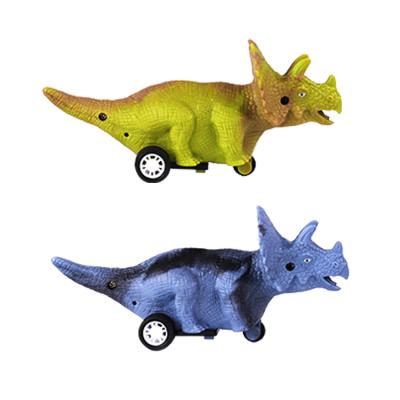 China 2 Colors Injection 2021 Hot Sale Dinosaur Car Mini Alloy Diecast Toy Vehicles Model Car Sets For Kids for sale