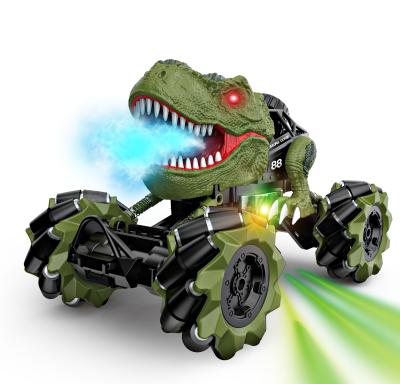 China Best Dinosaur Monster RC Model Trucks Howl Lights Spray RC Car Stunt Drift Car for sale