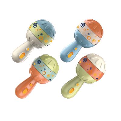 China Toy Rattle Inflatable Toy Drum for Infant Musical Toy Shaker Rattles for Baby Kids Musical Instruments Maracitos Set for Child for sale