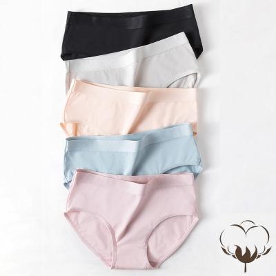 China JULY SONG female cotton women's panties comfortable seamless briefs medium breathable solid breathable underpants for sale