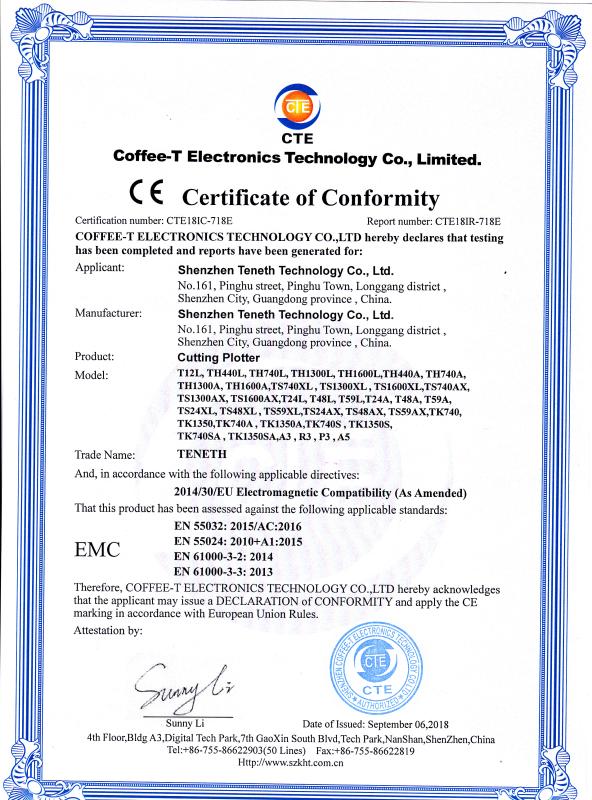 CE - Shenzhen Teneth Technology Co., Ltd.