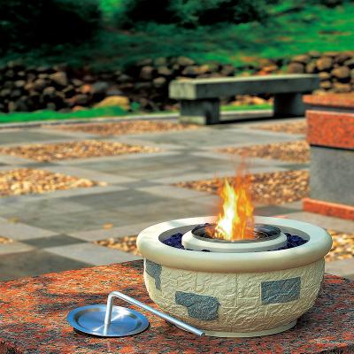 China Magnesia Fire Pit Tabletop Portable Bio Ethanol Indoor Fireplace for sale