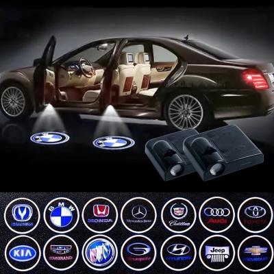 China roof car door light hd led logo spot projector decorative ambient light accessories interior led car lighting for car decoration car logo projector for sale