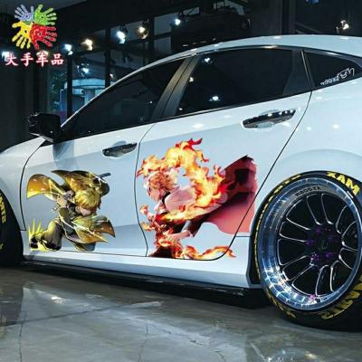 China Colorful Material Cute/Cartoon Waterproof Logo Car Stickers Customized Brand Stickers Vinyl Printing Label for sale