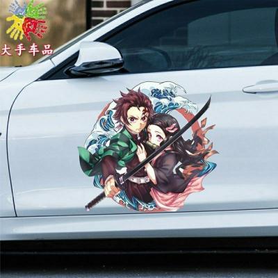 China Material Cute / Cartoon Vinyl Brands Car Stickers Waterproof Stickers Decals Customized Brand Stickers for sale