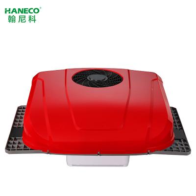 China Strong Quiet Comfort 24v Refrigeration Parking Air Conditioner Cooler Truck 350*350*130 for sale