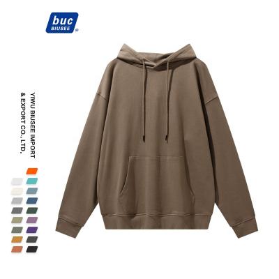 China Wholesale Men's Logo Printing Plain Sweatshirt 100% Cotton Anti-Shrink Blanket Oversized Custom Made Unisex Hoodies Men for sale