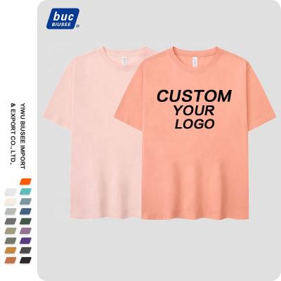 China High Quality Fashion Plain Blank Logo Plain Blank T-shirts Wholesale Custom 100% Anti-wrinkle Cotton Men's T-shirts for sale