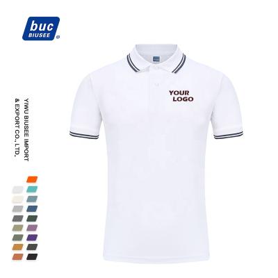 China Viable White Polo Shirts Blank Plain Mens Golf Polo T-shirt Polo Shirt Custom Logo Embroidered Leisure for sale