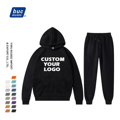 China Autumn New Men Casual Solid Color Men Sets Anti-wrinkle Hoodies And Sweatpants Sets Oversized Tracksuit Set for sale