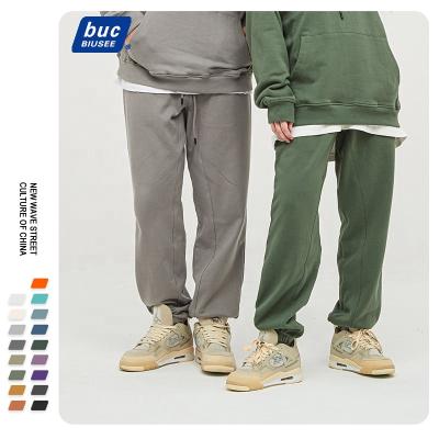 China High Quality Windproof Plus Size White Pants Custom Logo Wholesale Plain Mens Woman Pants Track Joggers for sale