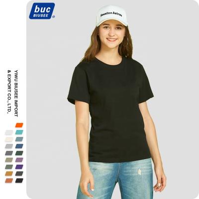 China Customized Anti-Wrinkle Logo Printing Best Selling 100% Blank Cotton T-shirt For Women for sale