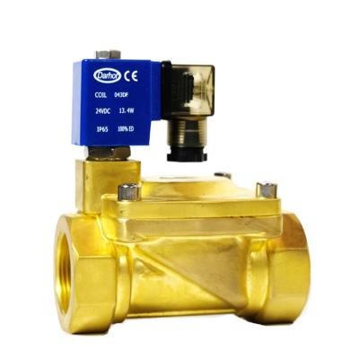 China DARHOR 12VDC 24VDC 6VDC General Pilot Actuated Brass Latching Solenoid Valve 16bar for sale