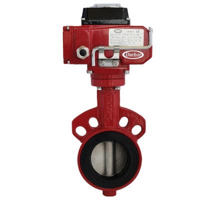 China General Darhor Butterfly Valve With Electric Actuator Wafer Type 1.5inch 220VAC PN1.6MPA for sale