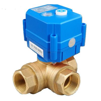 China Brass Motorized Ball Valve DHMV20-3 Generally Series 3 1/2 NPT for sale