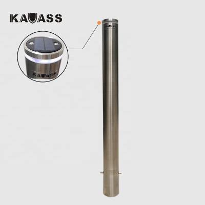 China Modern Design 304ss Stainless Steel Solar Led Waterproof Parking Light Bollard for sale