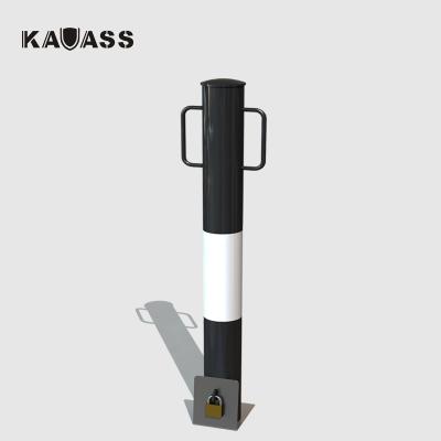 China Carbon Steel Traffic Manual Security Safety Padlock Removable Parking Bollard for sale