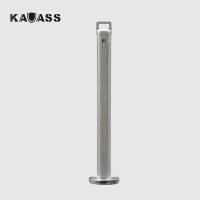 China hot sale 304ss stainless steel security road street parking removable manual bollard for sale