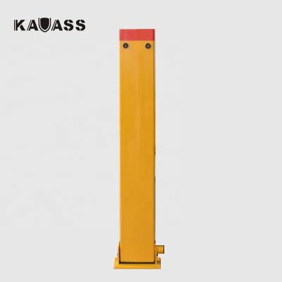 China Carbon Steel Metal Square Parking Folding Down Steel Key Lock Bollard for sale