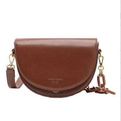 China Fashion Premium Quality Quality Guaranteed Retro Saddle Bags Shoulder Saddle Leather Bag for sale